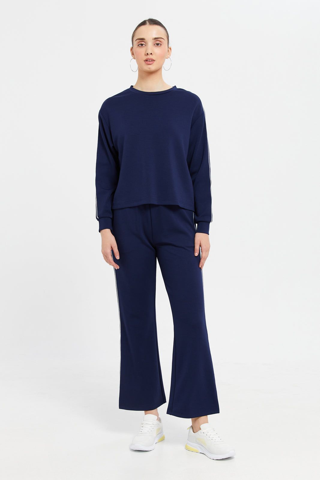 Women Navy Straight Leg Active Pants sold by Redtag product image thumbnail 2