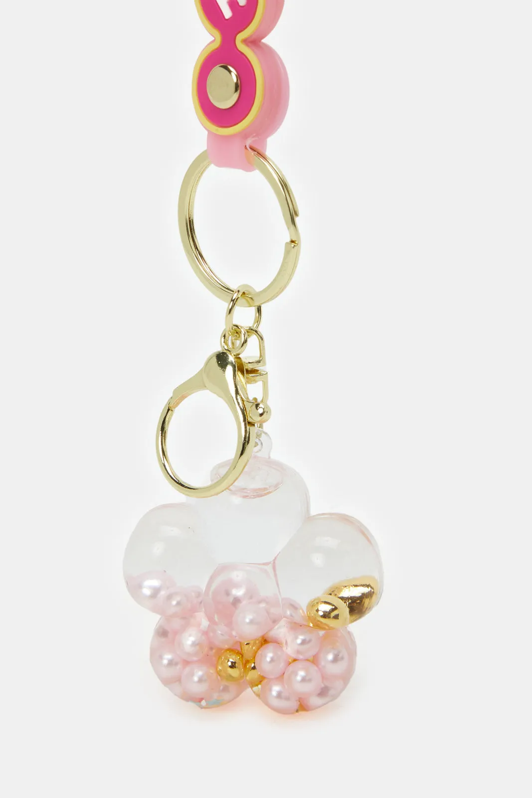 Women Pink Embellished Key Ring sold by Redtag product image thumbnail 3