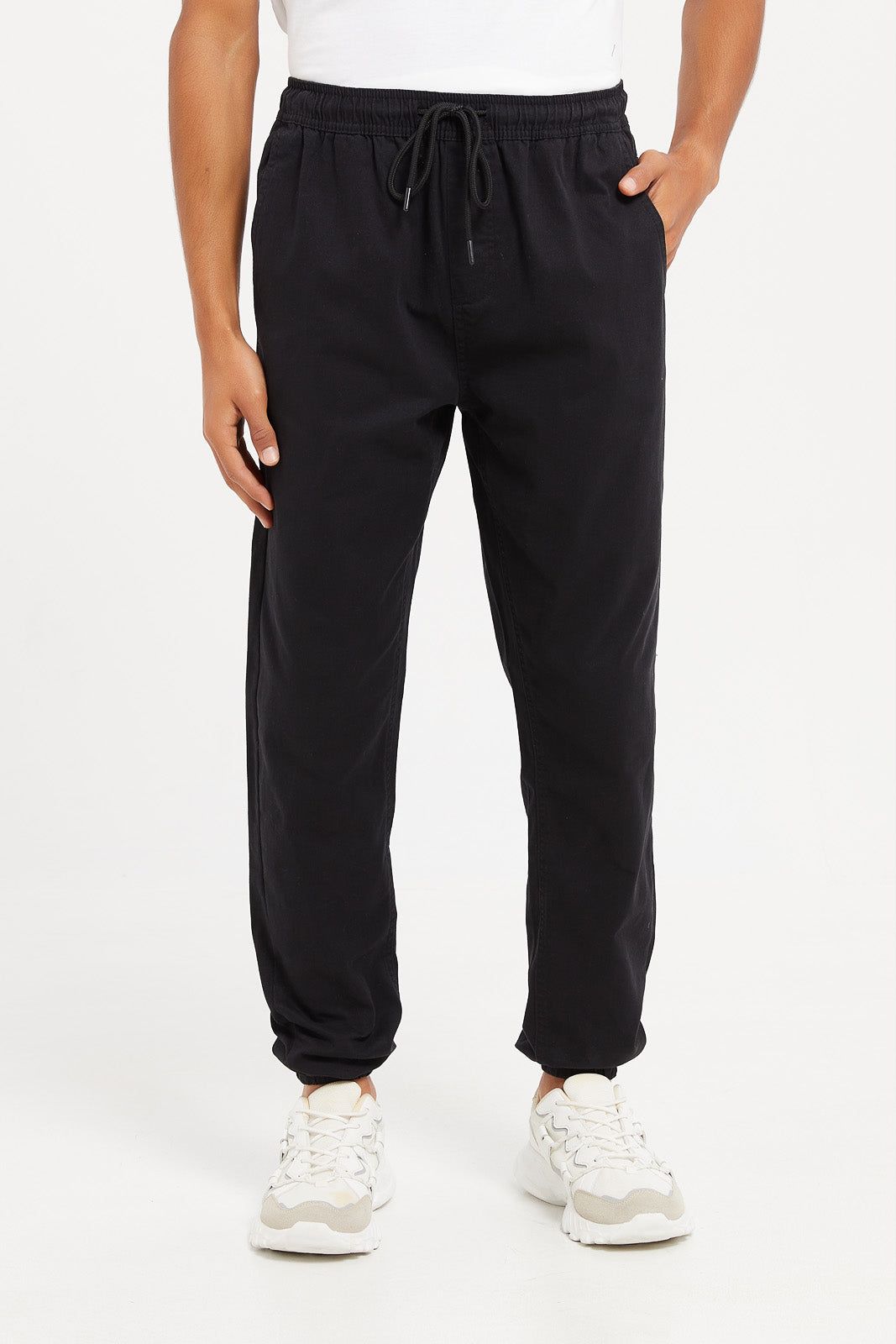 Men Black Jogger Pants sold by Redtag