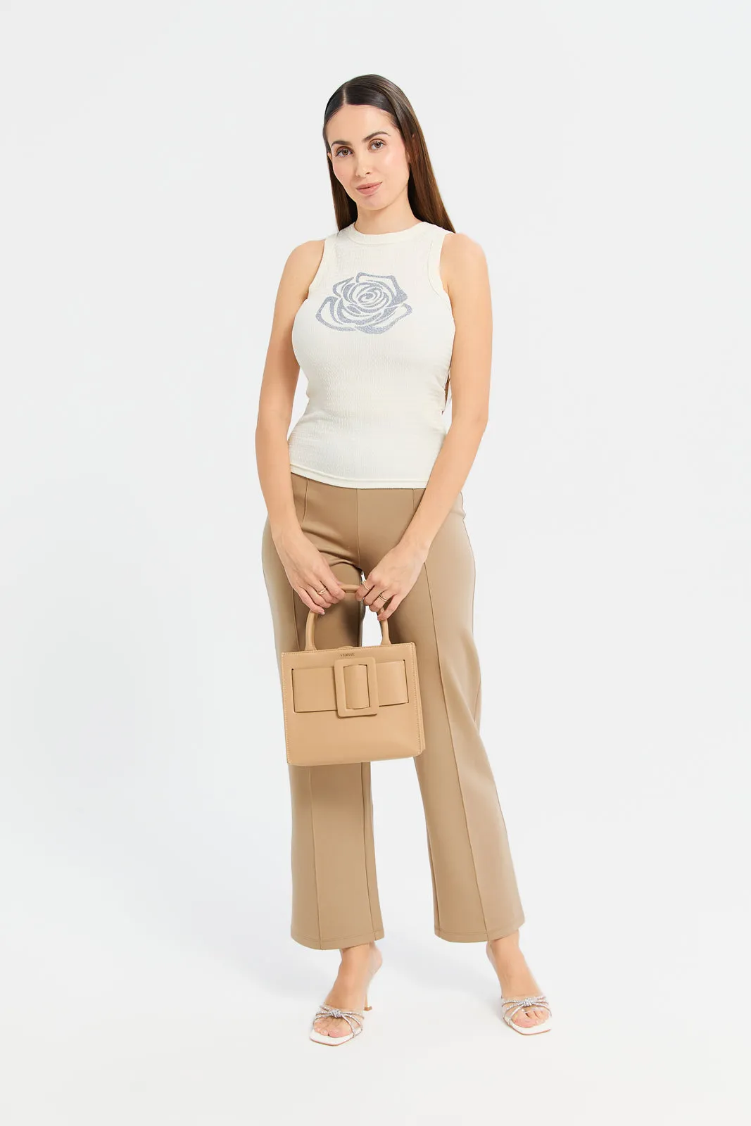 Woman Ivory Floral Print Top sold by Redtag product image thumbnail 2