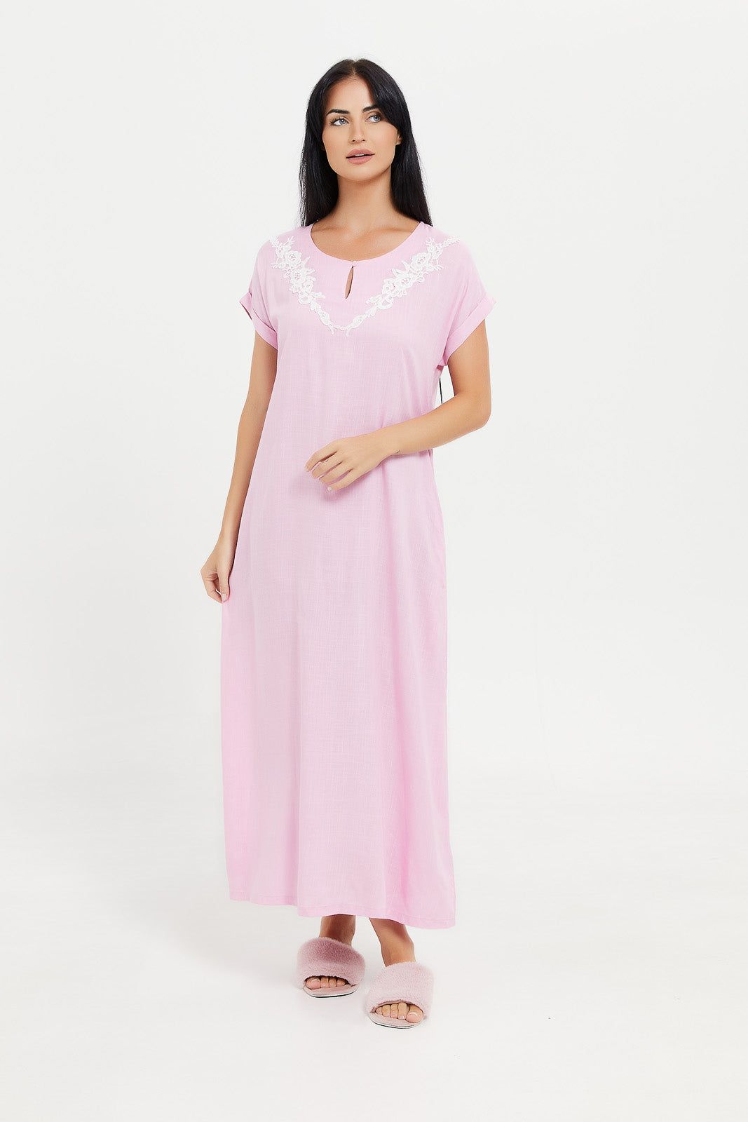 Women Pink Embellished Nightgown sold by Redtag product image thumbnail 3