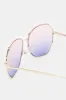 Women Gold Plain Hexagonal Oversized Sunglasses sold by Redtag