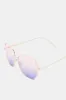 Women Gold Plain Hexagonal Oversized Sunglasses sold by Redtag