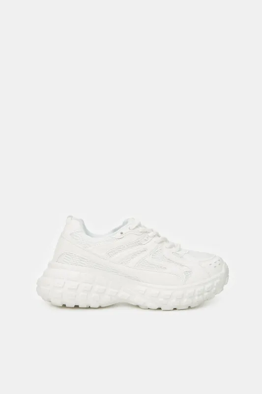 Women Ivory Chunky Sneaker sold by Redtag