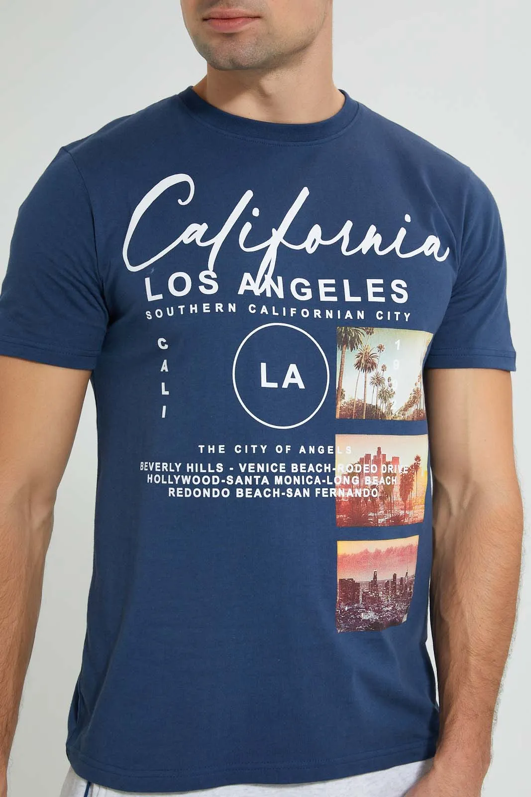 Blue California T-Shirt sold by Redtag product image thumbnail 3