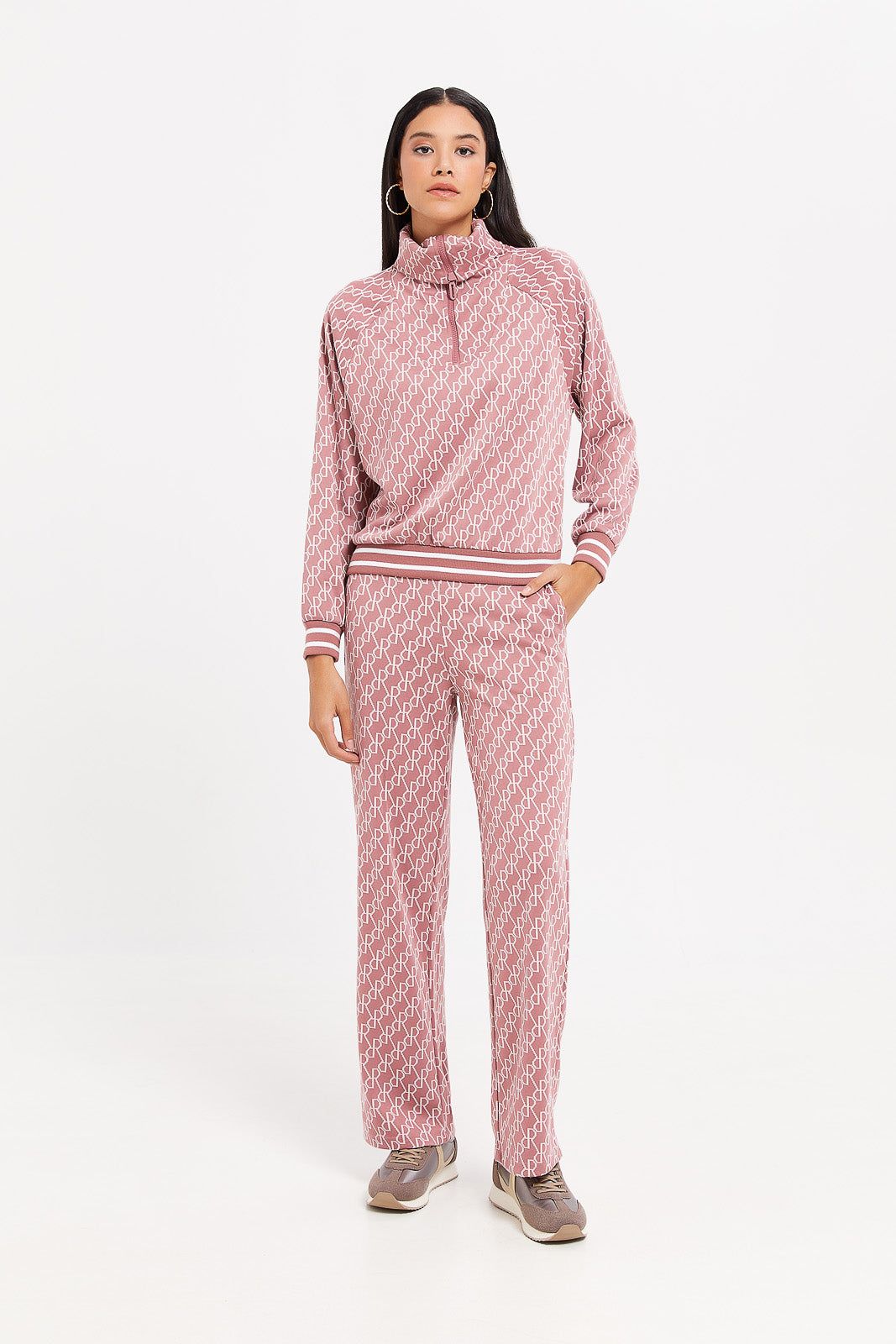 Women Pink Printed Wide Leg Pants sold by Redtag product image thumbnail 2