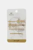 Women Gold Embellished Hair Clip Set (4 Piece) sold by Redtag