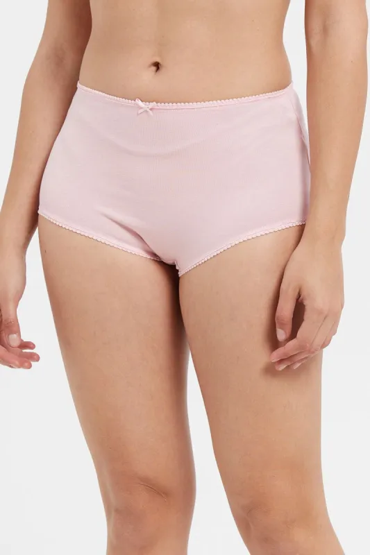 Women Assorted Printed And Plain Full Brief Set (Pack Of 5) sold by Redtag