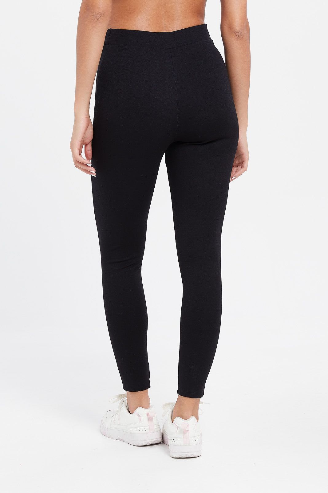 Women Black Leggings With Buttons sold by Redtag product image thumbnail 3