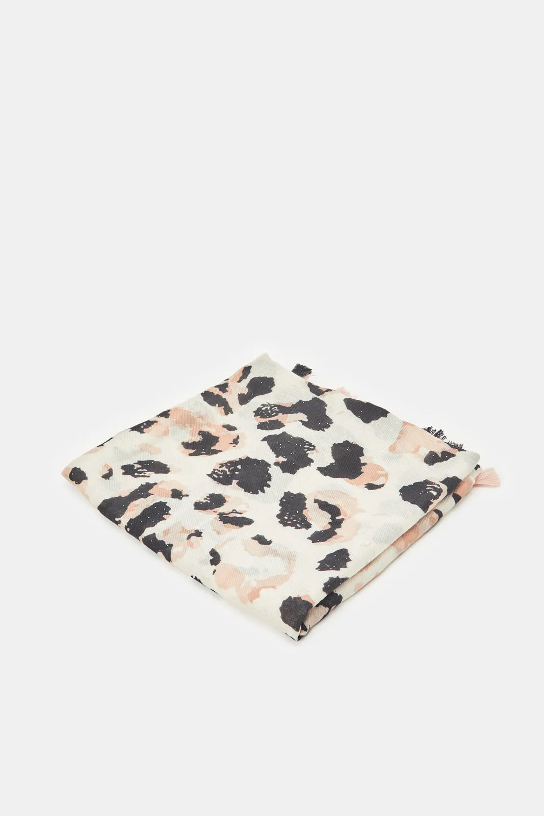 Women Beige Printed Scarf sold by Redtag product image thumbnail 2