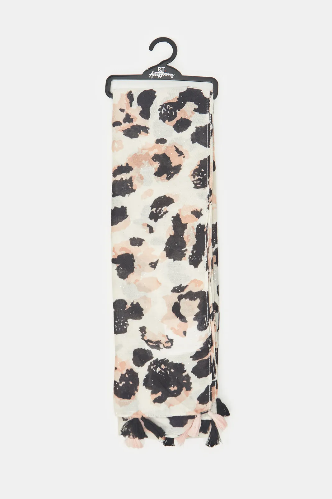 Women Beige Printed Scarf sold by Redtag