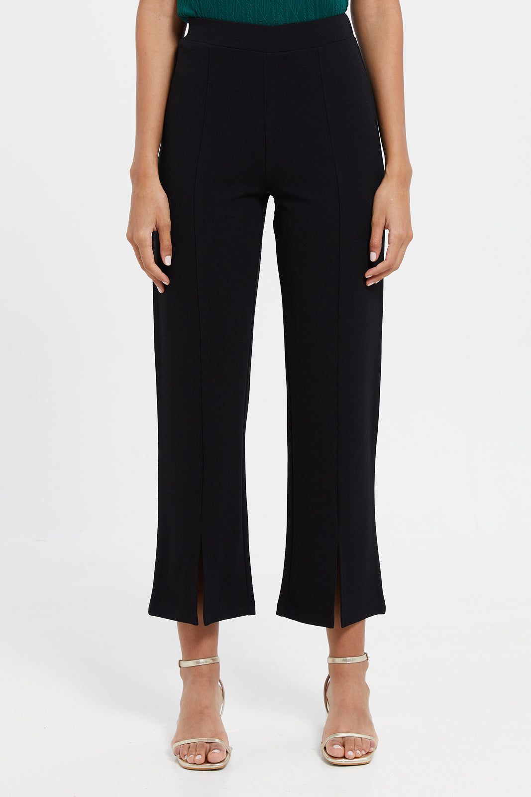 Women Black Straight Leg Trouser sold by Redtag