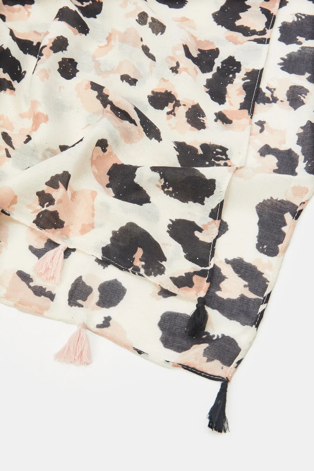 Women Beige Printed Scarf sold by Redtag product image thumbnail 4