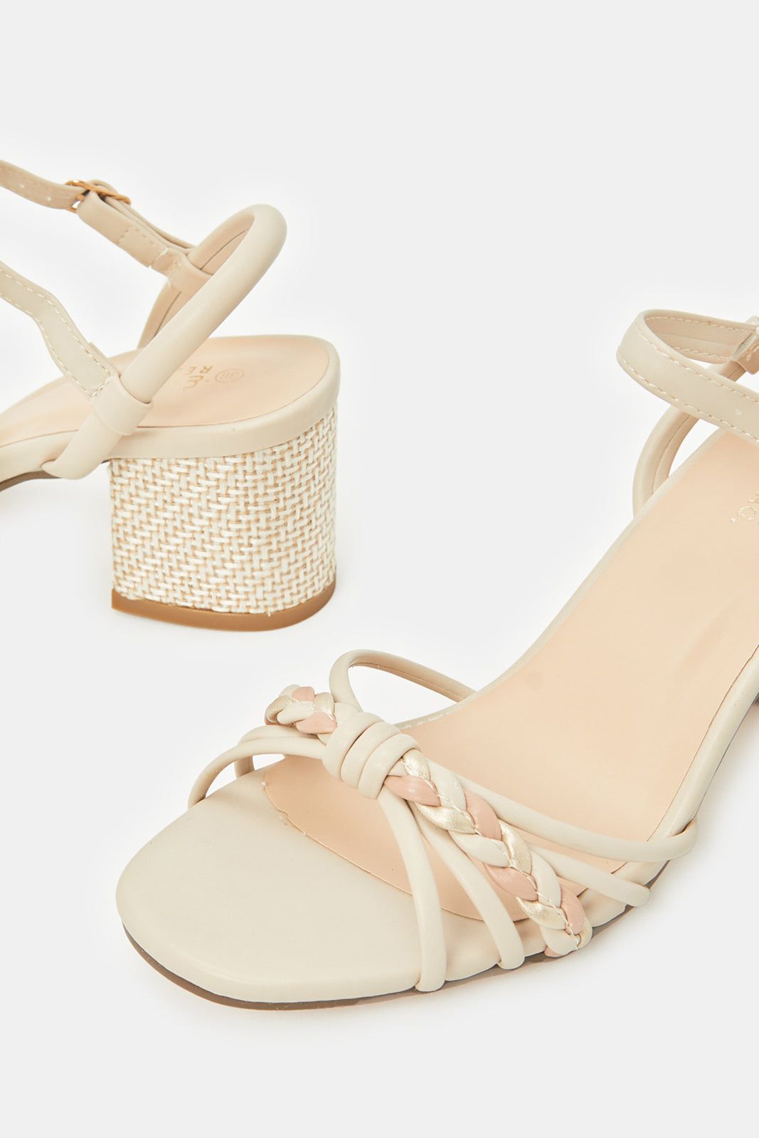 Women Beige Strappy Sandal sold by Redtag product image thumbnail 3