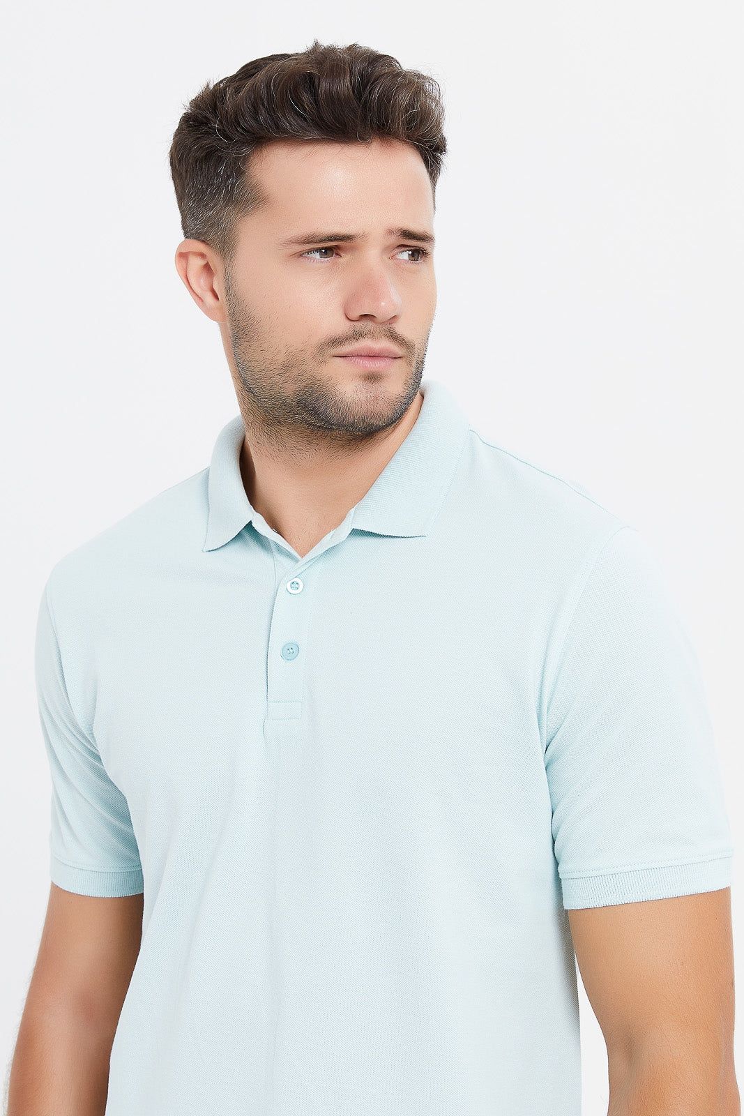 Men Blue Basic Polo Shirt sold by Redtag product image thumbnail 4