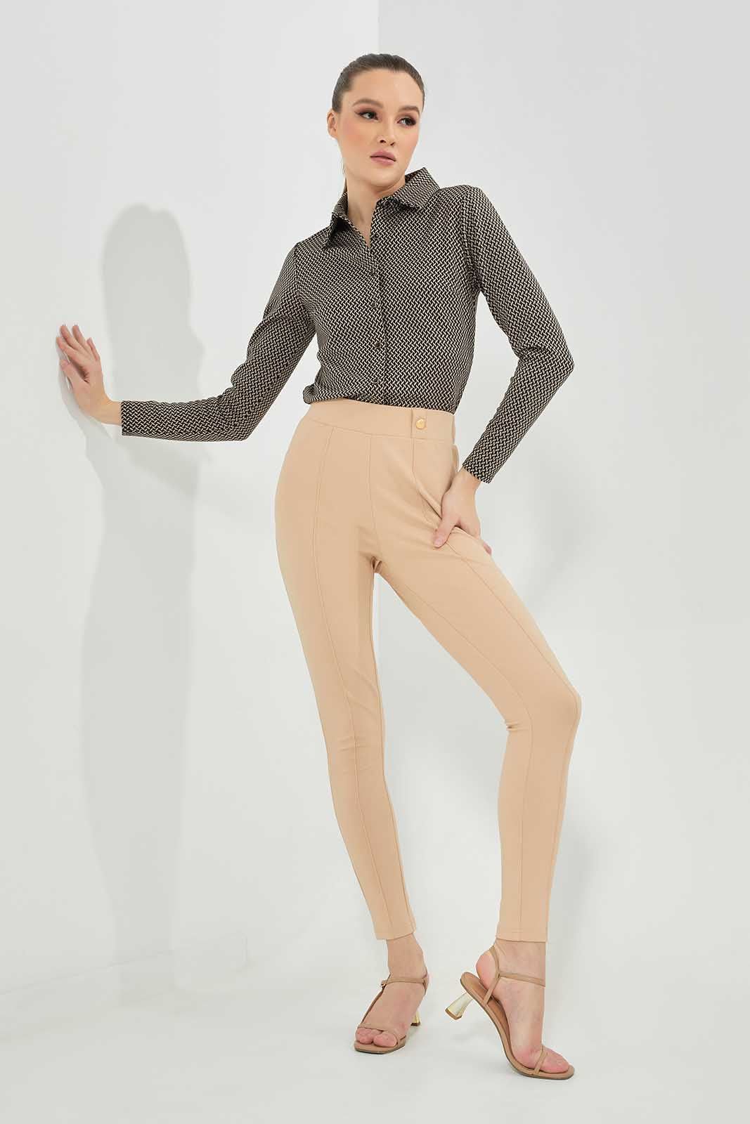 Beige Embellished Legging For Women sold by Redtag product image thumbnail 4