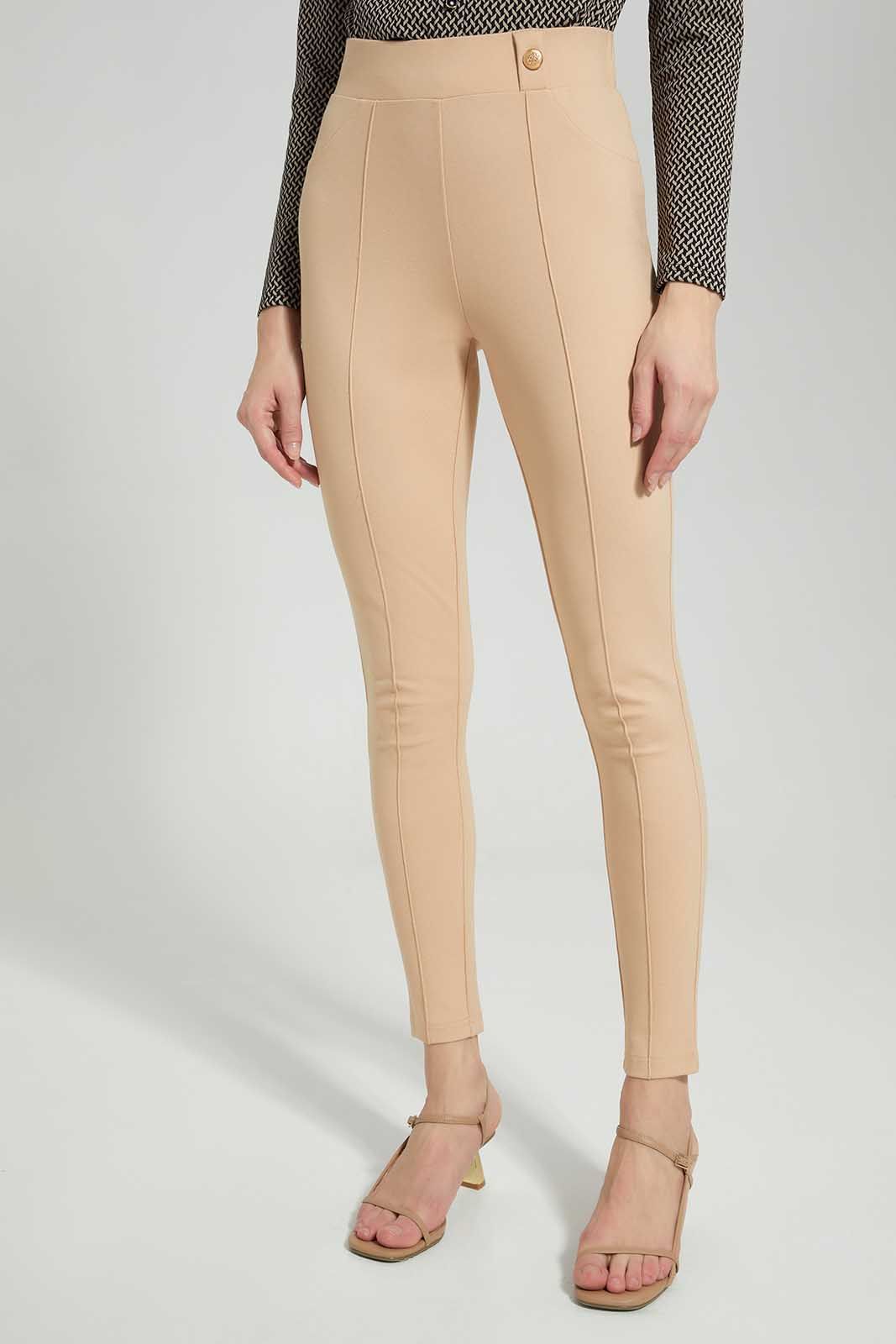 Beige Embellished Legging For Women sold by Redtag