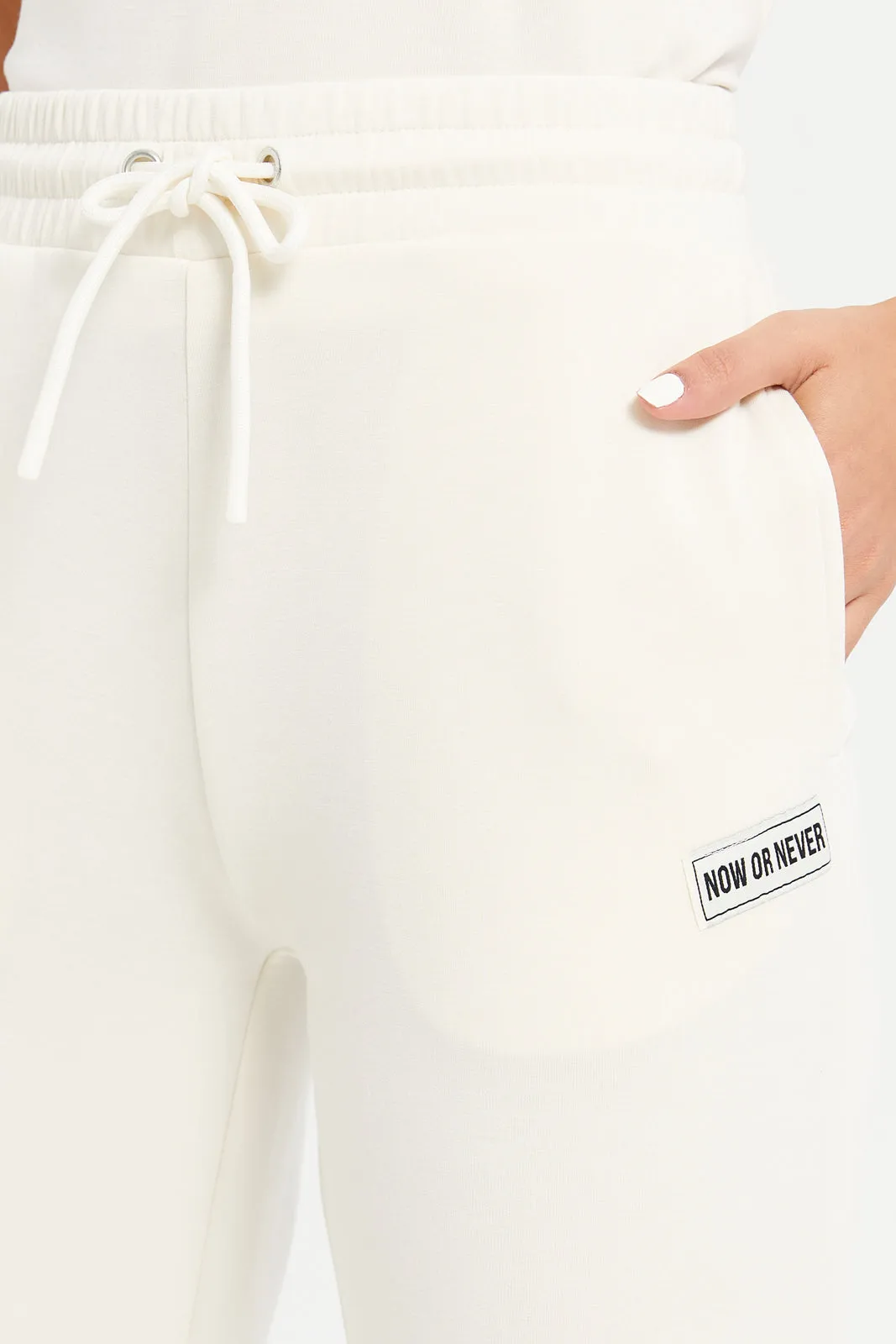 Women Ivory Straight Leg Active Pants sold by Redtag product image thumbnail 4