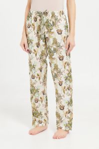 Women Beige Floral Print Pyjama Bottom sold by Redtag