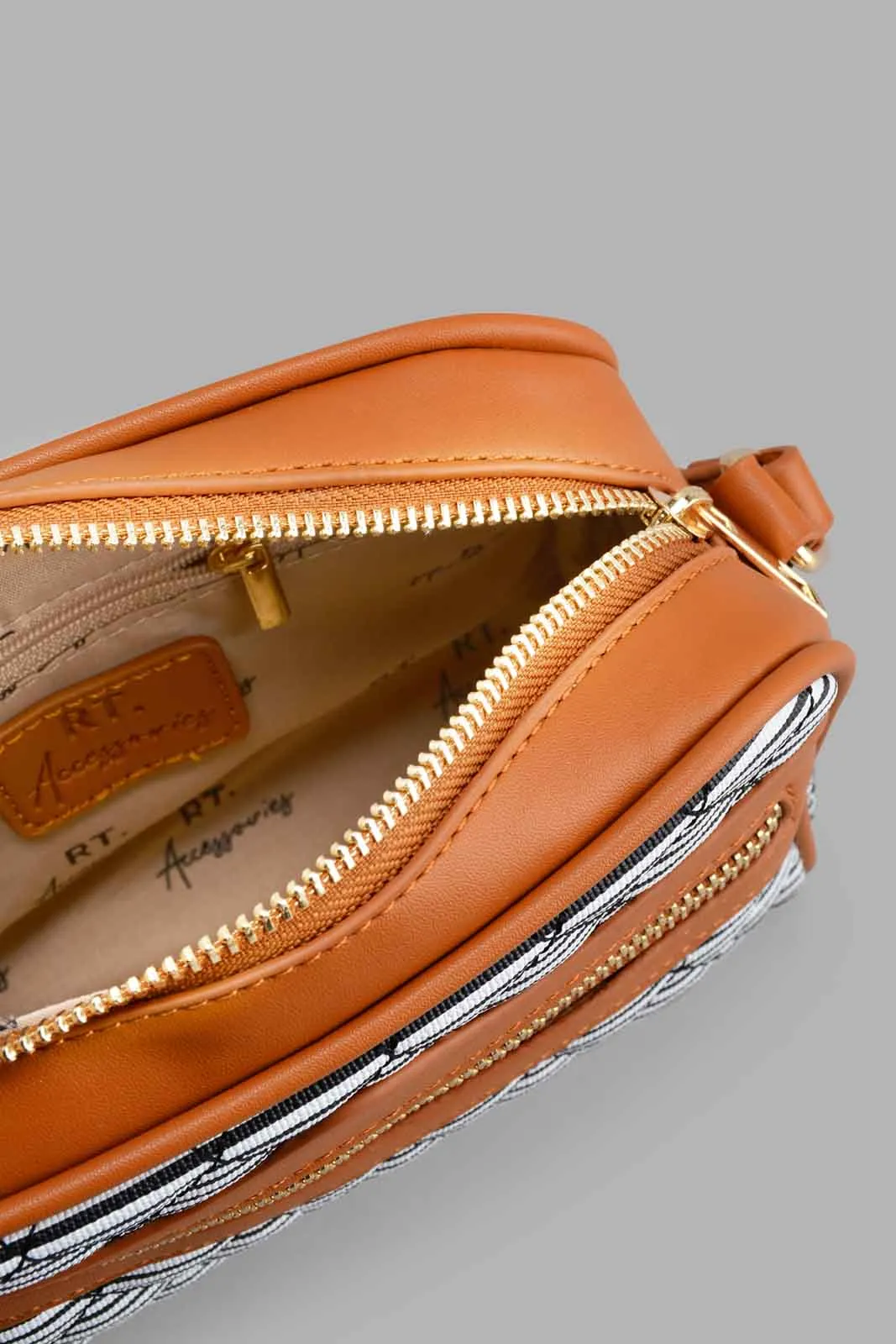 Black And White Nautical Cross Body Bag sold by Redtag product image thumbnail 4