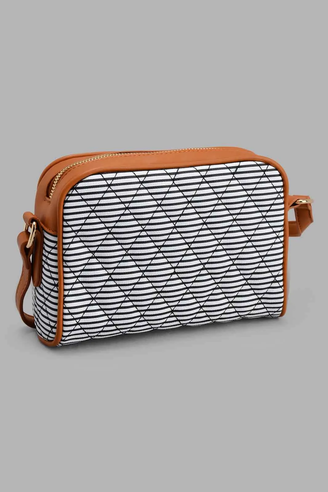 Black And White Nautical Cross Body Bag sold by Redtag product image thumbnail 3