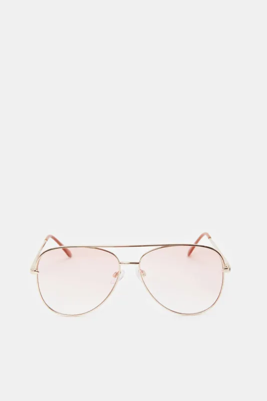 Women Pink Aviator Sunglasses sold by Redtag