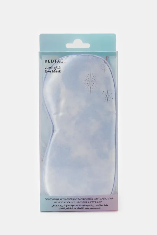 Women Blue Printed Eye Mask sold by Redtag