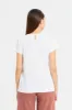 Women Ivory Short Sleeves Blouse sold by Redtag