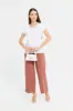 Women Ivory Short Sleeves Blouse sold by Redtag