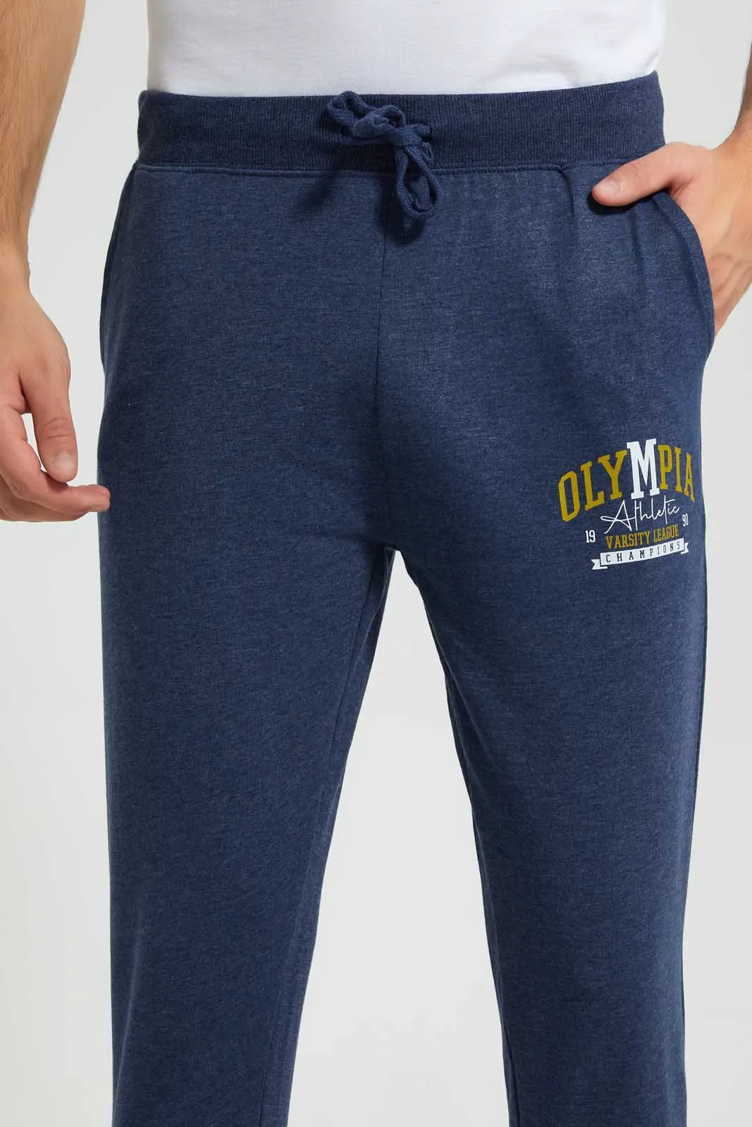 Navy Jogger With Placement Print sold by Redtag product image thumbnail 3