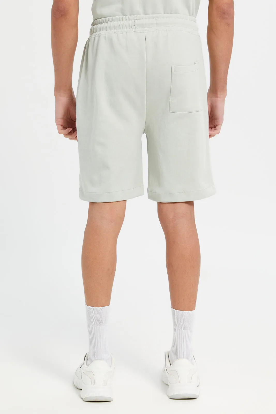 Men Grey Print Active Shorts sold by Redtag product image thumbnail 3