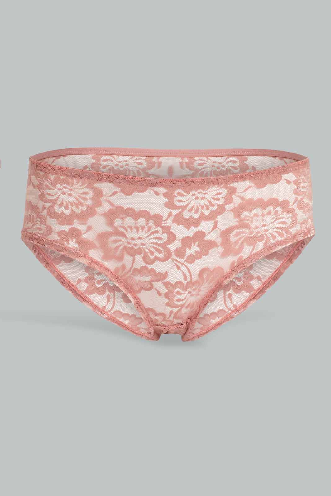 Women Peach Boyleg Brief sold by Redtag