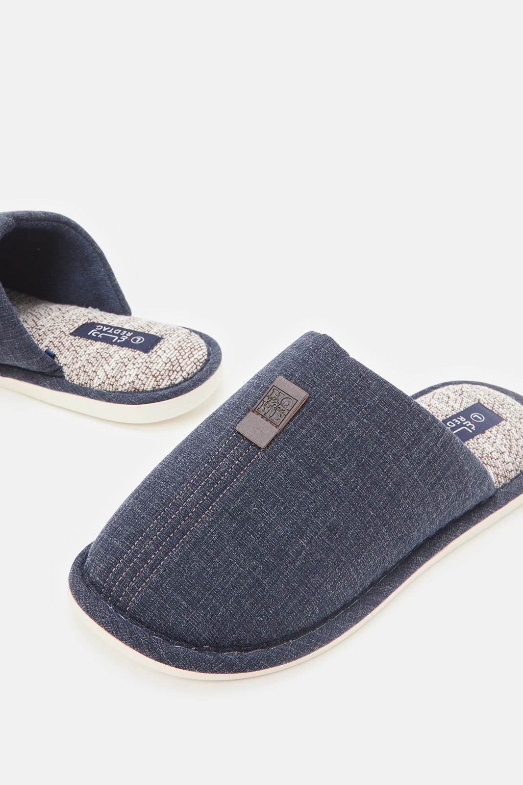 Men Navy Mule Slippers sold by Redtag product image thumbnail 3