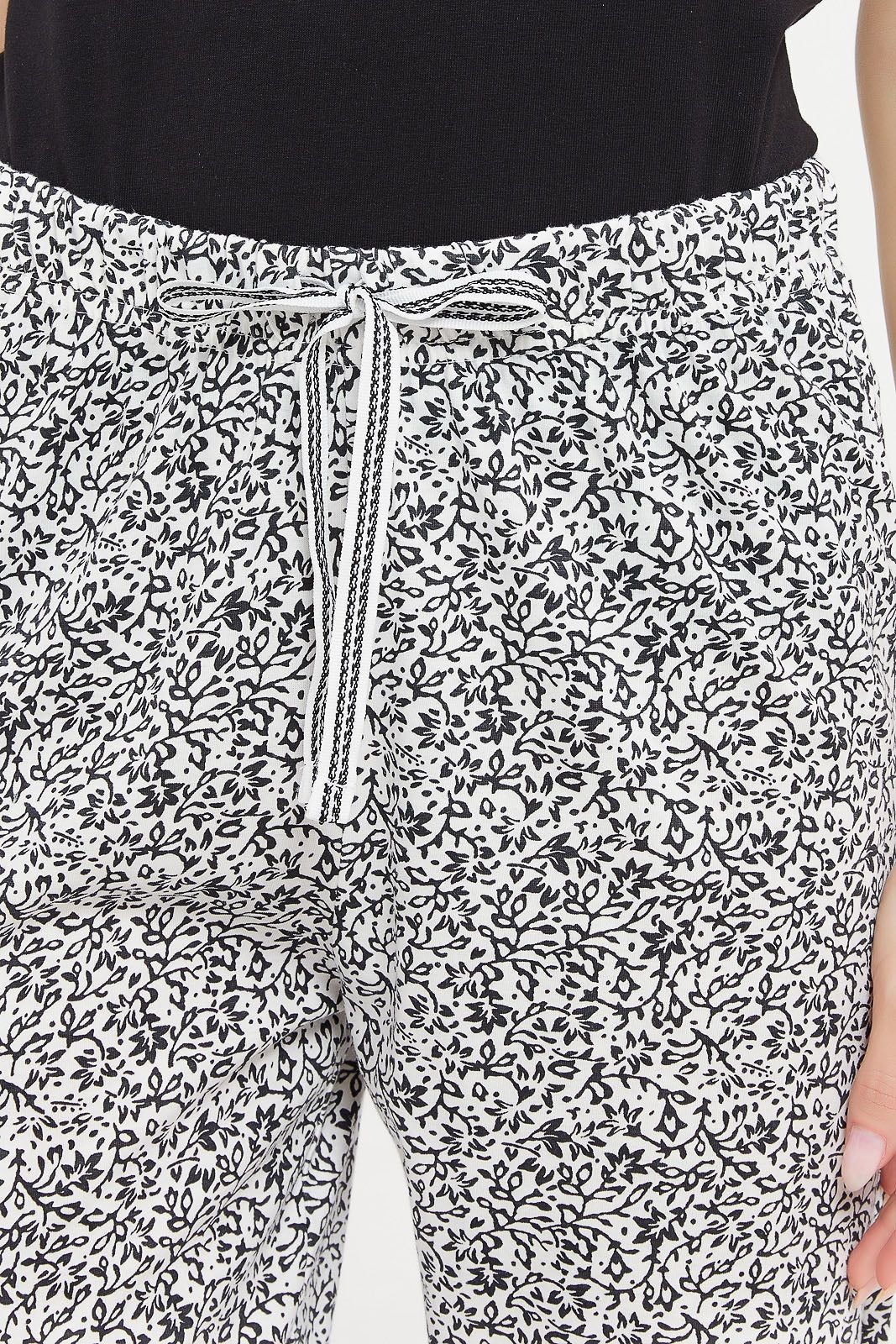 Women Black And White Allover Print Pyjama Bottom sold by Redtag product image thumbnail 4