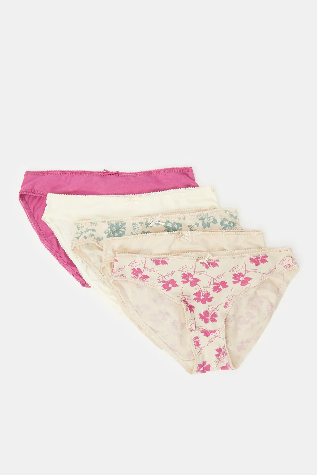 Women Assorted Printed Bikini Brief Set (Pack of 5) sold by Redtag product image thumbnail 2