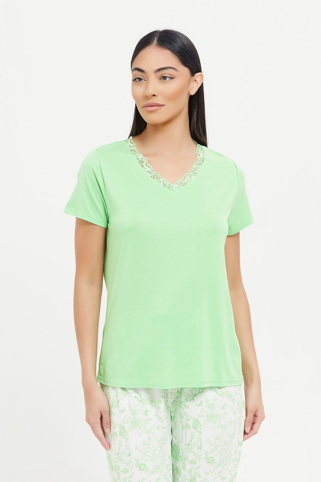 Women Green Printed Pyjama Set (2 Piece) sold by Redtag product image thumbnail 2