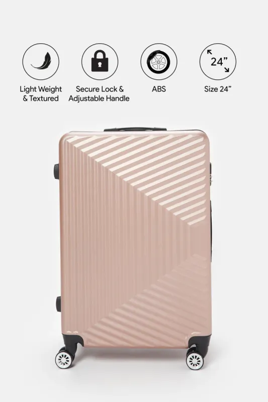 Pink Abs Trolley Luggage (24Inch) sold by Redtag