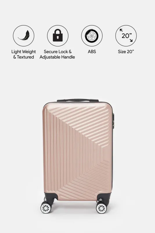 Pink Abs Trolley Luggage (20Inch) sold by Redtag