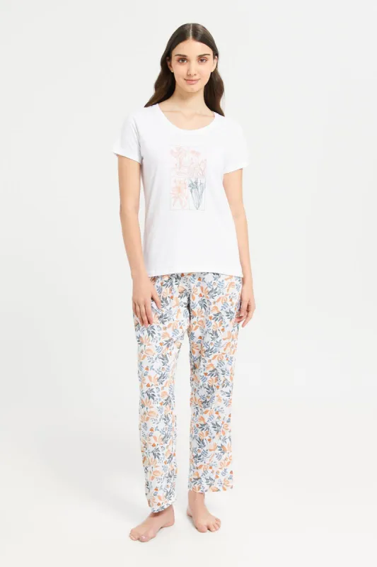 Women Assorted Print Pyjama Set (2 Piece) sold by Redtag