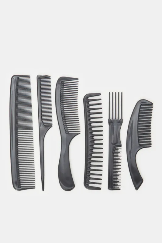 Women Black Plain Hair Comb Set (5 Piece) sold by Redtag