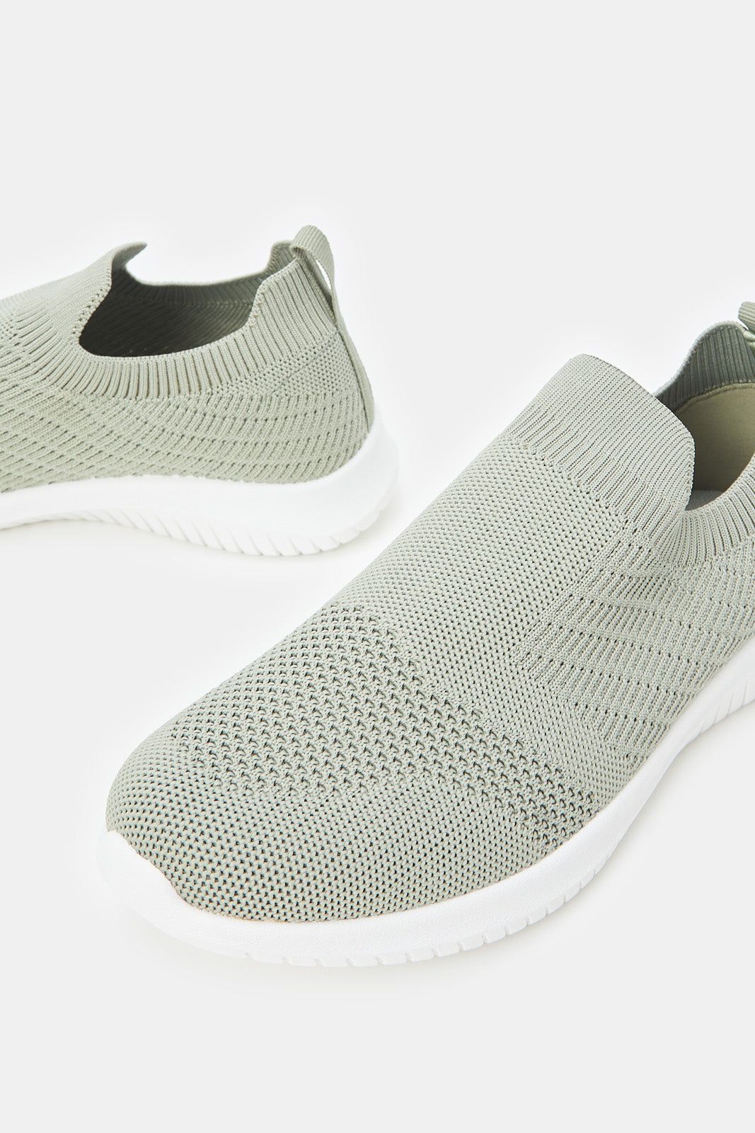 Women Green Slip On Trainers sold by Redtag product image thumbnail 3