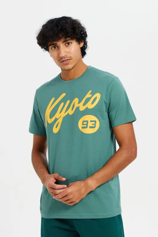 Men Green Graphic T-Shirt sold by Redtag
