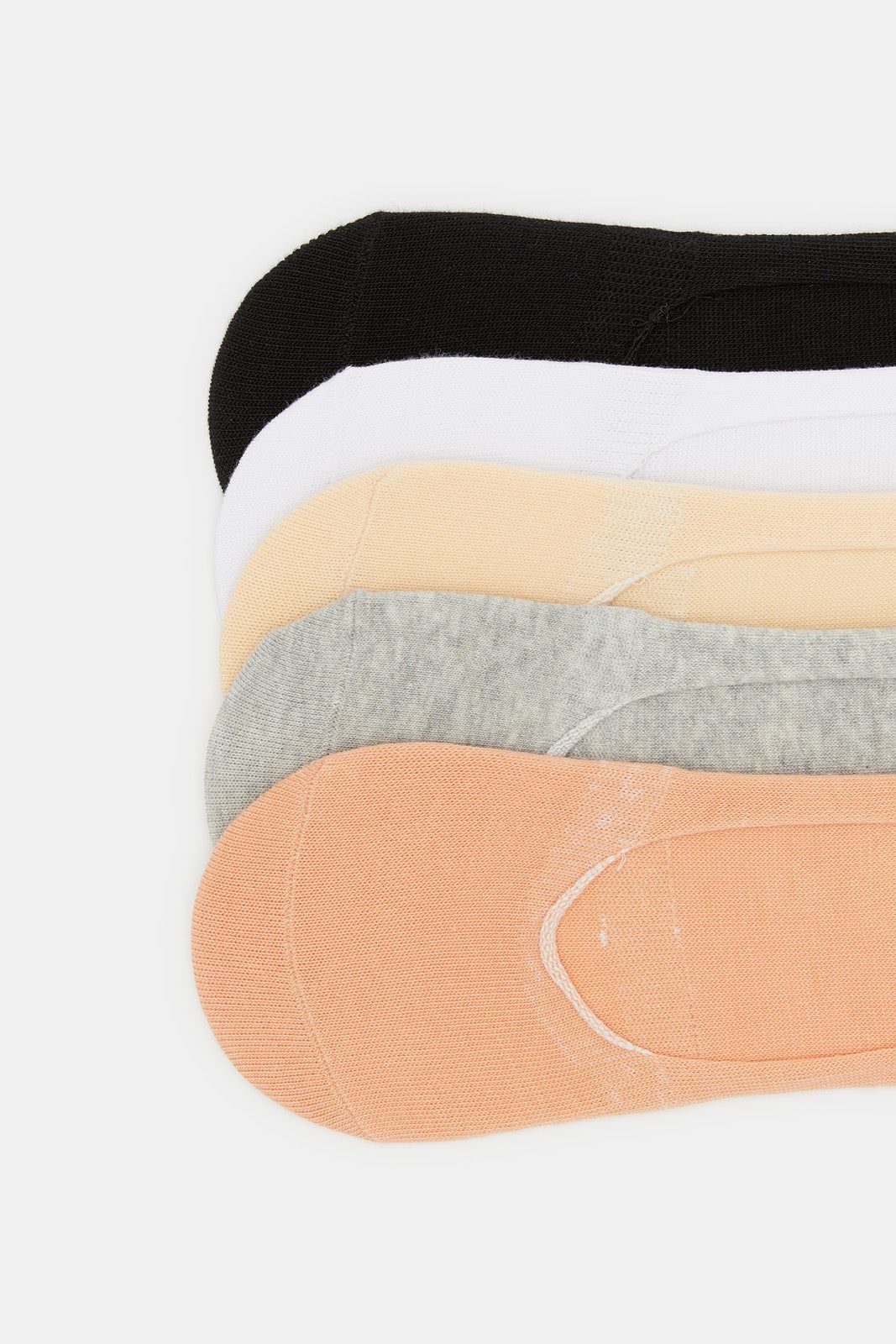 Women Assorted Plain Invisible Socks (5 Pairs) sold by Redtag product image thumbnail 3