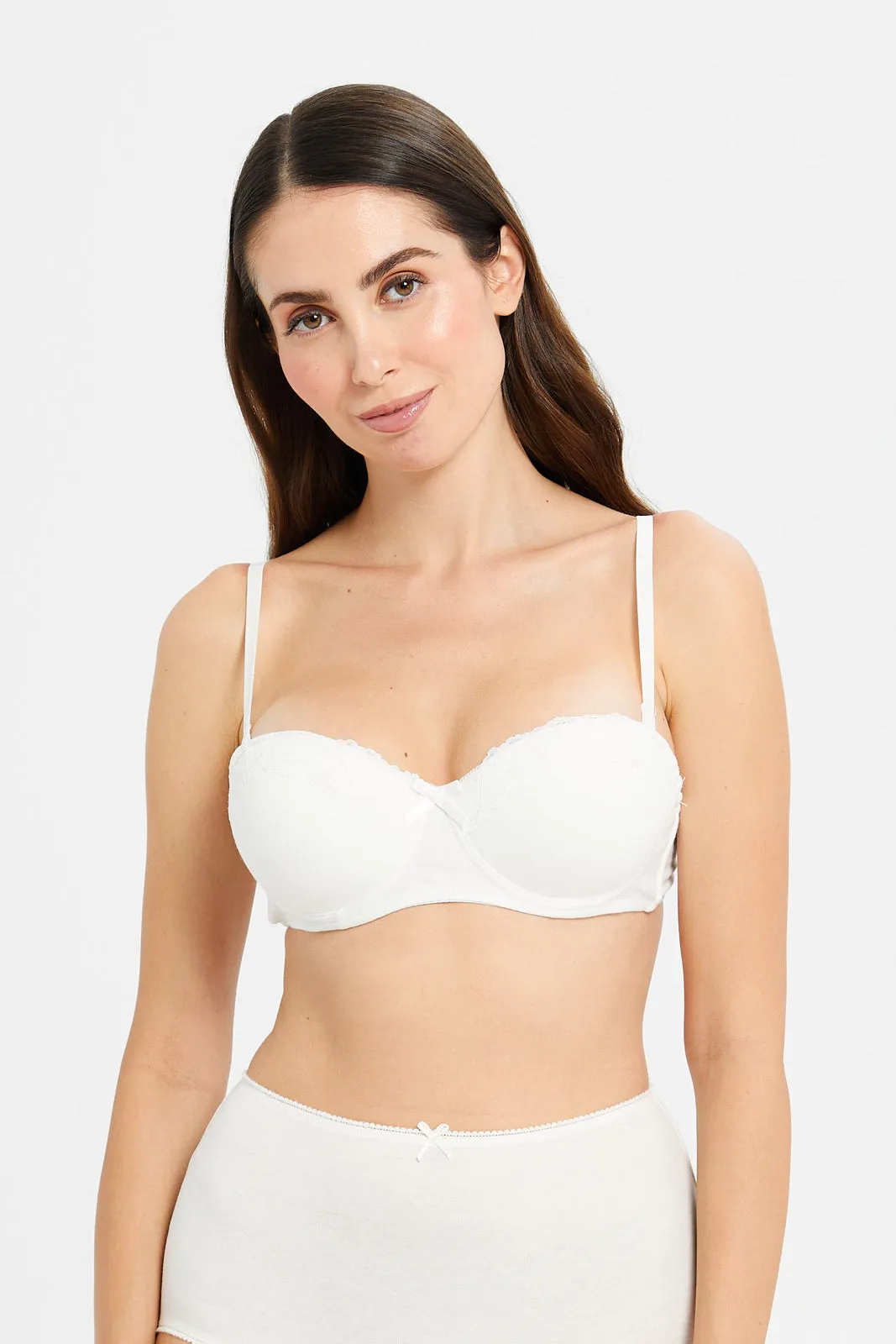 Women Yellow And Ivory Balconette Bra Set (Pack of 2) sold by Redtag product image thumbnail 3