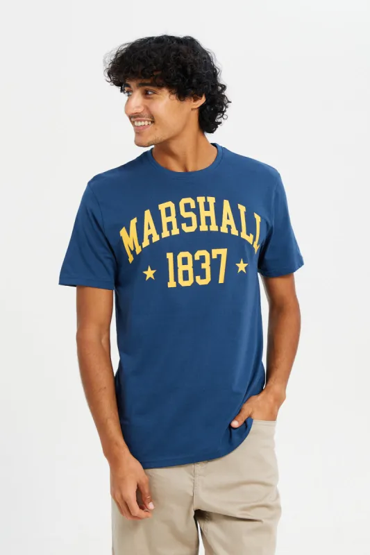 Men Blue Graphic T-Shirt sold by Redtag