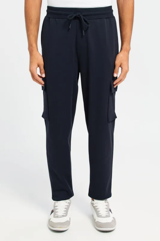 Men Black Cargo Joggers sold by Redtag
