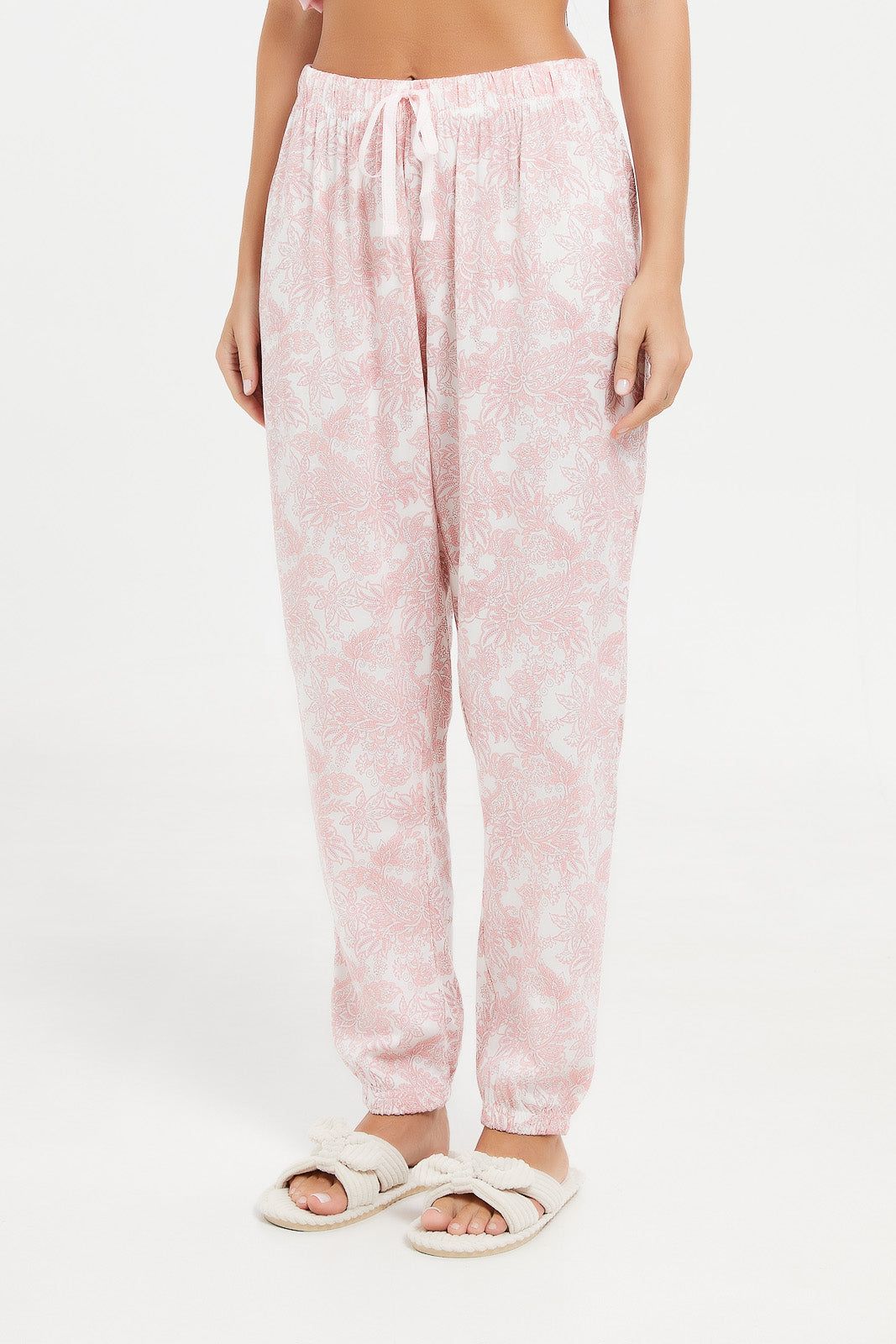 Women Pink Printed Pajama Set (2 Piece) sold by Redtag product image thumbnail 3