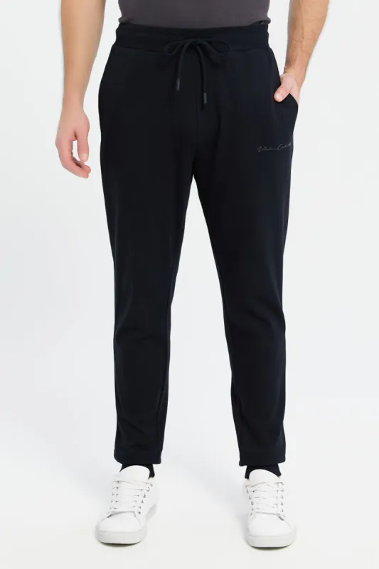 Men Black Soft Touch Joggers sold by Redtag