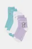 Women Snoopy Print Ankle Length Socks (3 Pairs) sold by Redtag