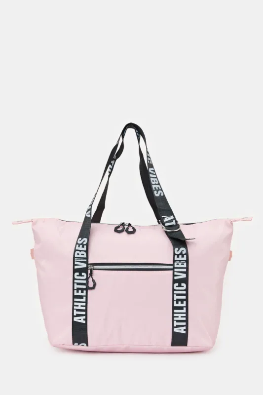 Women Pink Hold All Bag sold by Redtag